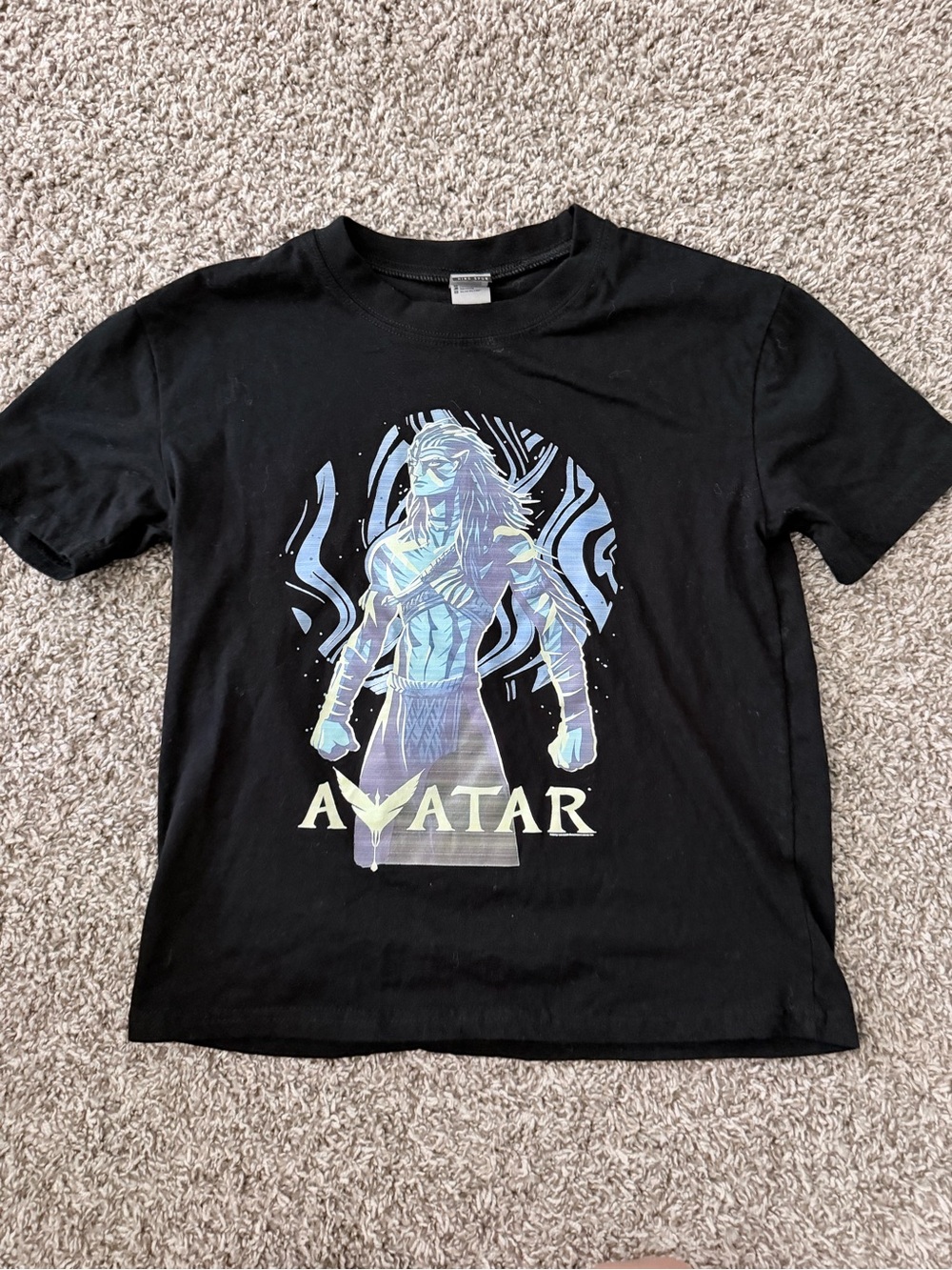 Avatar Graphic Black Kids T-Shirt